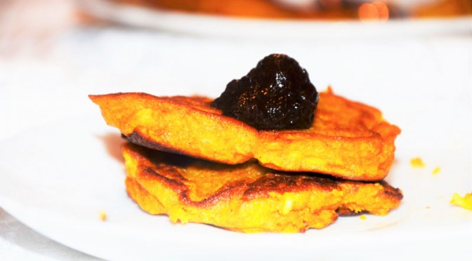 Jaglane placki dyniowe z jabłkiem