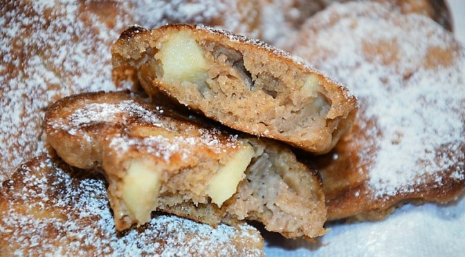 Racuchy owsiano-orkiszowe z cynamonem i jabłkiem